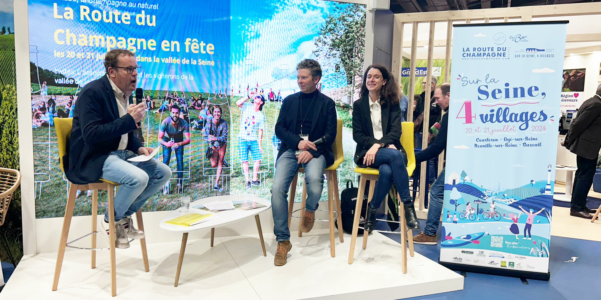 Cap'C au salon de l'agriculture 2024 Promotion de la Route du Champagne en Fête